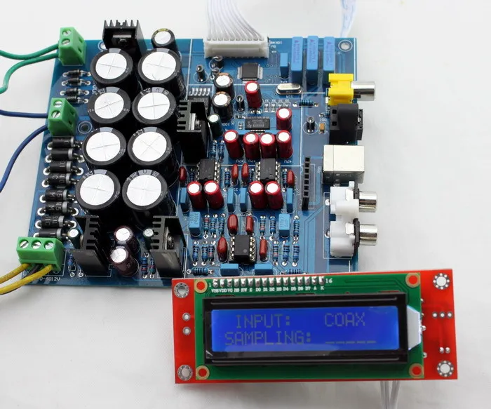 PCM1794+ AK4118 DAC декодирование мягкой платы управления с использованием оригинальных AK4118 и PCM1794, op amp AD827 Плата усилителя