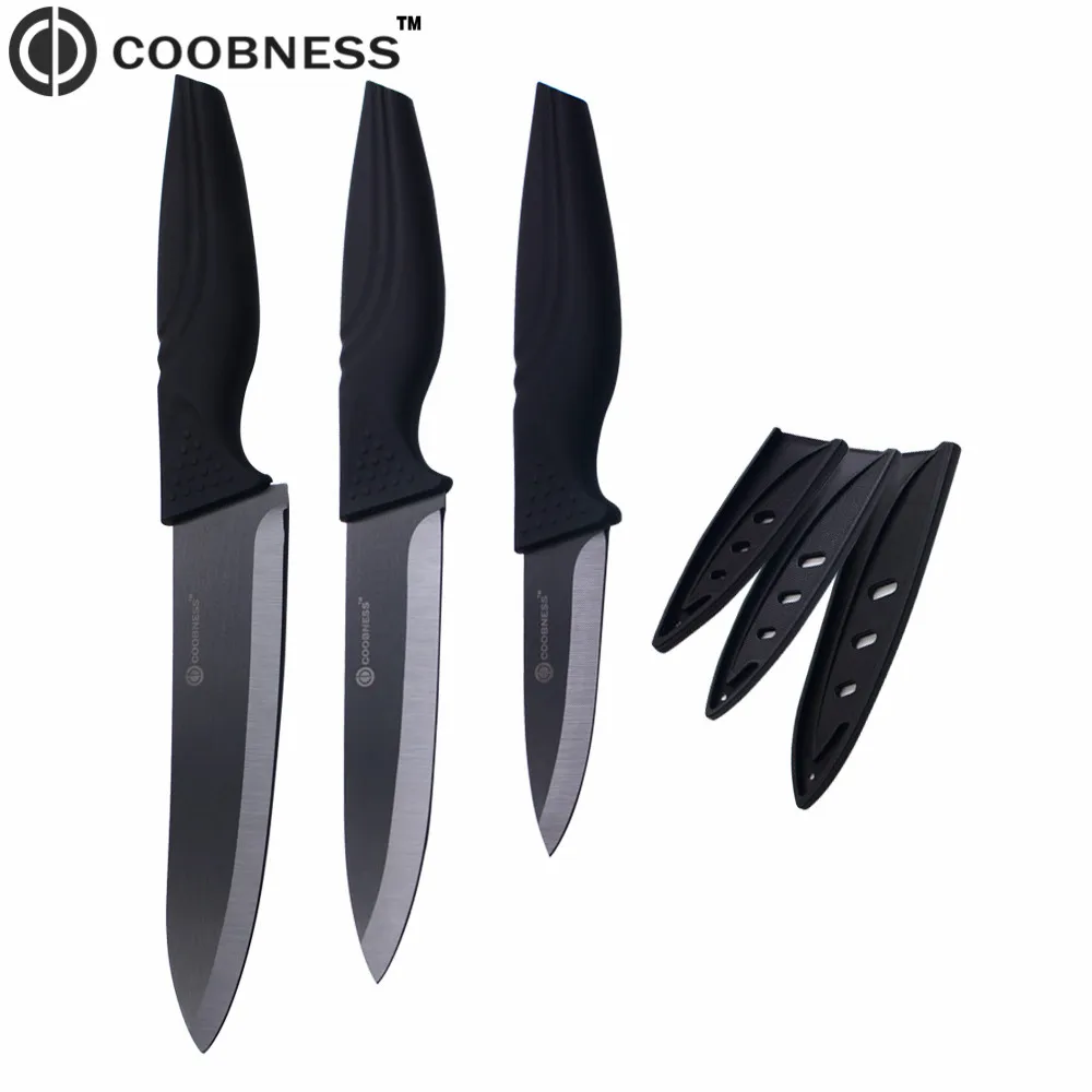 Black Zirconia Blade Kitchen Knives 3 inch 5 inch 6 inch Ceramic Knife
