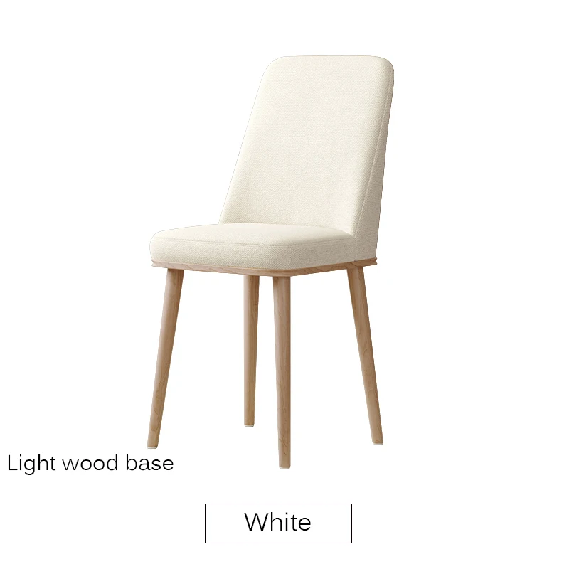 Nordic INS Dining Chair PU Fashion Creative Modern Minimalist Furniture Table and Chair Casual Coffee Office Home Chair - Цвет: Wooden base White4