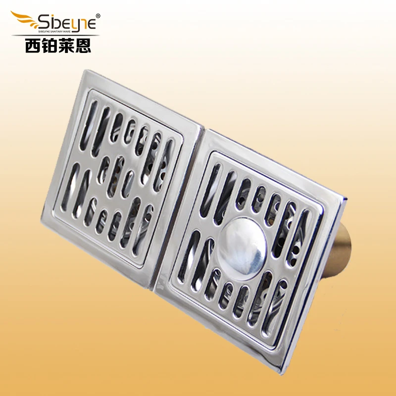 

ITAS1116 304 stainless steel Floor drain sewer Deodorant Anti-return water Bathroom Copper core Kitchen Toilet Square Drains