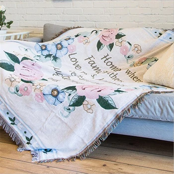 

Nordic Style Carpet Mat Blanket for Couch Sofa Decorative Slipcover High Quality European Style Stitching Travel Plane Blanket