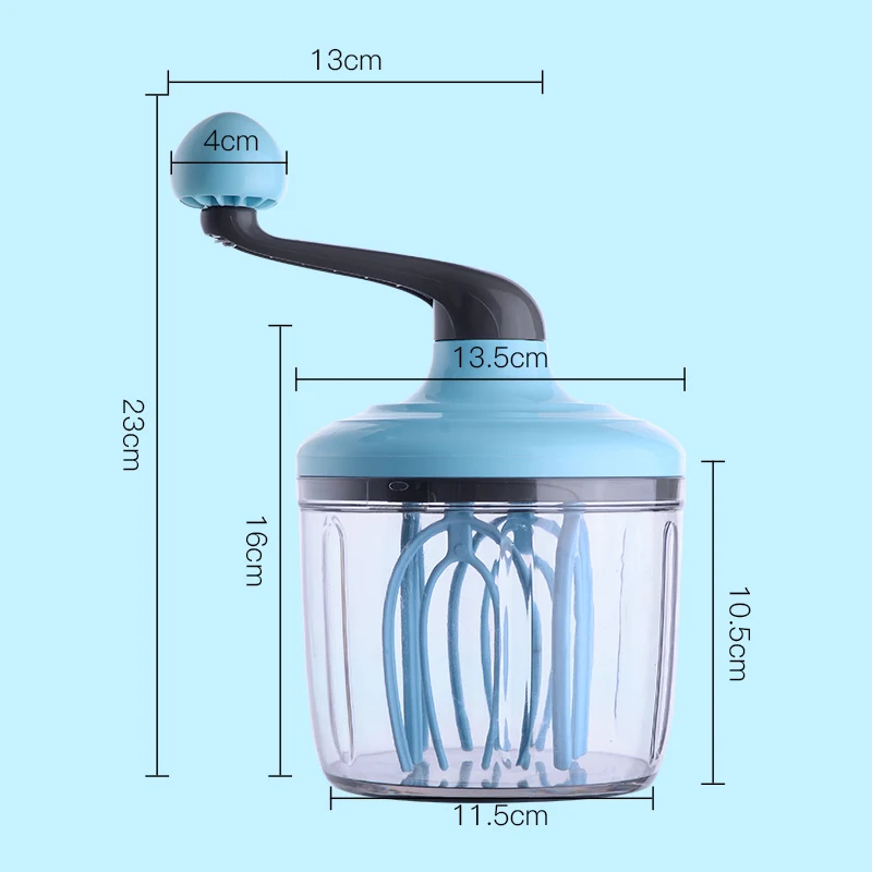 Migecon синий ручной взбиватель яиц ручной миксер блендер для выпечки взбивание мешалка для крема пенообразователь венчик ручка мешалка кухонные инструменты
