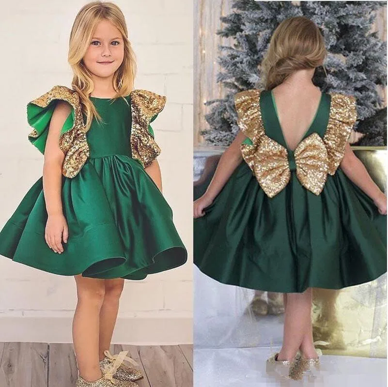 dark green dress for girls