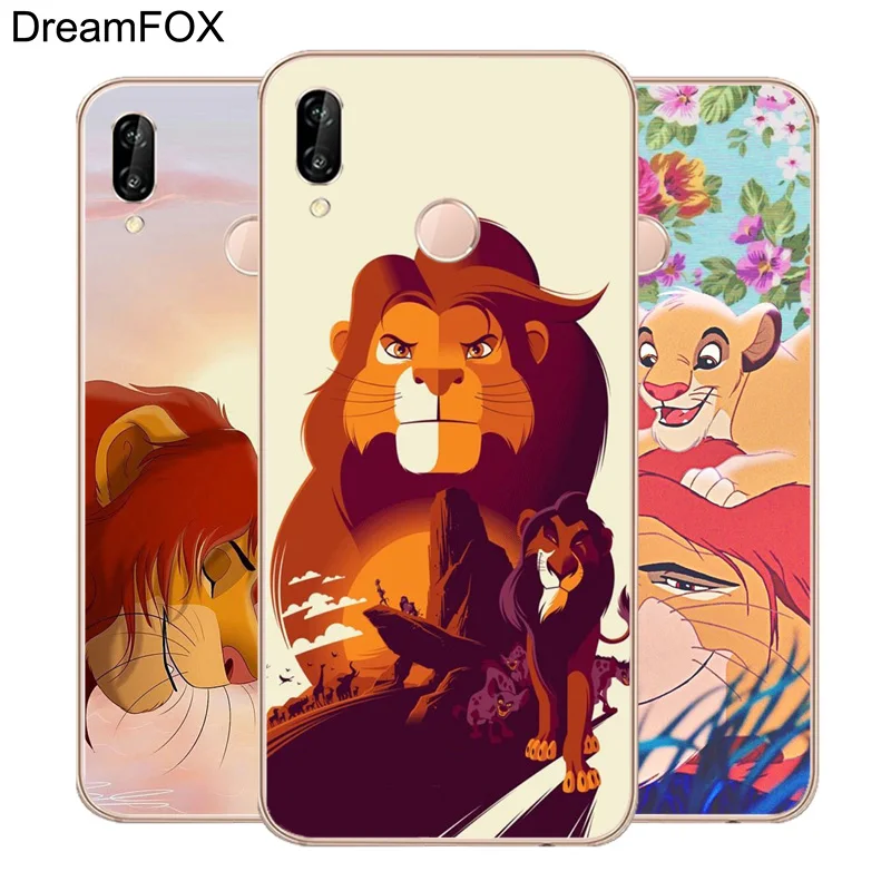 DREAMFOX M115 Король Лев Мягкий ТПУ силиконовый чехол для huawei Honor 6A 6C 6X 7C 7X8 Lite Pro |