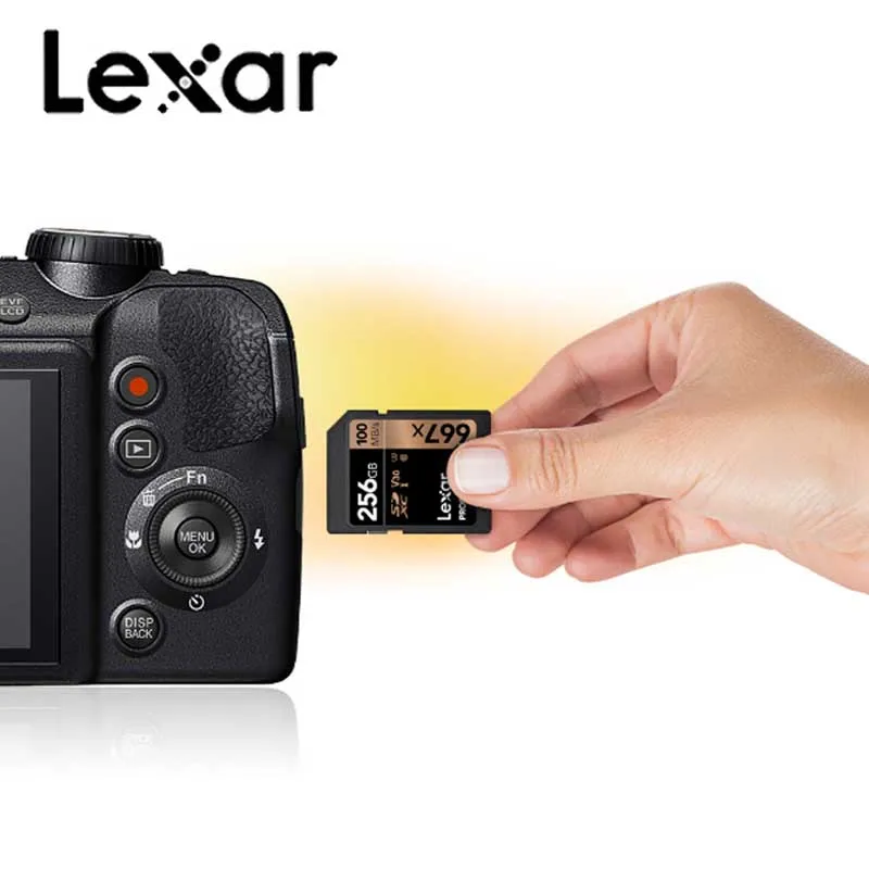 Lexar оригинальная профессиональная 667x sd карта 64 Гб памяти 128 ГБ SDXC 256g UHS I для карт 4K
