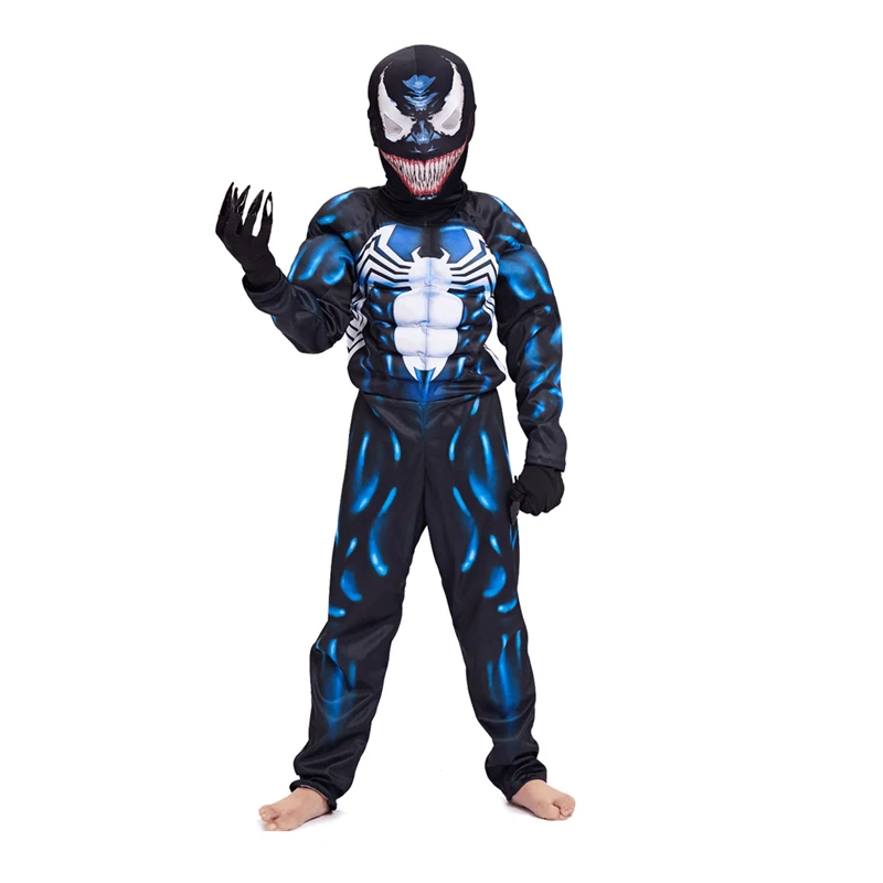 Costumi Horror Venom Costume per bambini Costume di Halloween per bambini  disfraz Scary Venom Muscle Suit Child Venom Suit