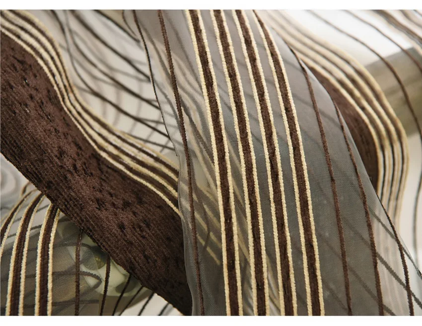 Tiyana, Современная Высококачественная шенилловая занавеска в Вертикальную Полоску, Роскошная ткань для гостиной, спальни, окна, Cortinados De Sala, M046#4