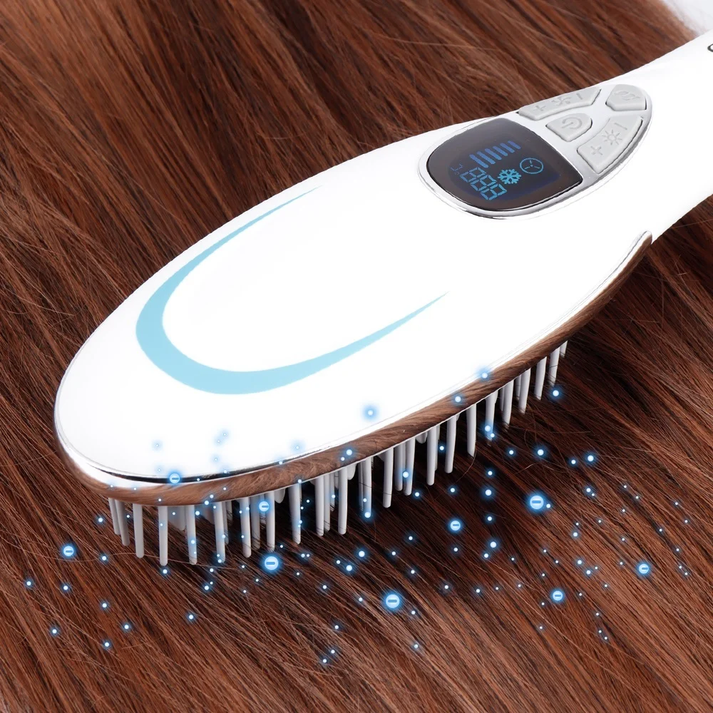 Foreverlily электрическая щетка для волос, быстрый выпрямитель для волос, расческа с отрицательными ионами, для влажных и сухих волос, инструменты для укладки