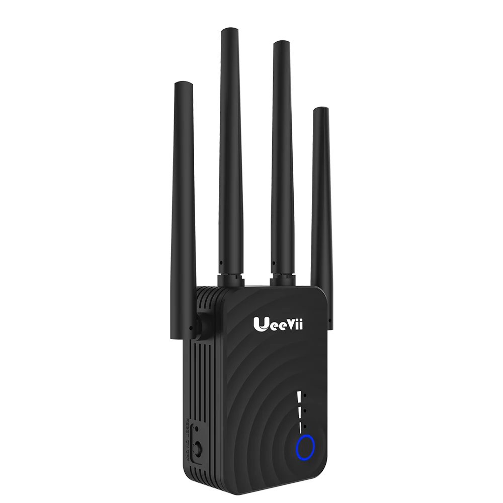 Ueevi 1200 Мбит/с беспроводной Wi fi extender Ретранслятор/маршрутизатор Dual Band 2,4 и 5,8 ГГц 4 Wi fi антенна большой дальности сигнала Усилители домашние