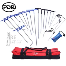 PDR Tools Hooks Push Rods Paintless Dent Repair Kit Auto Tool Set Door Dings Hail Repair