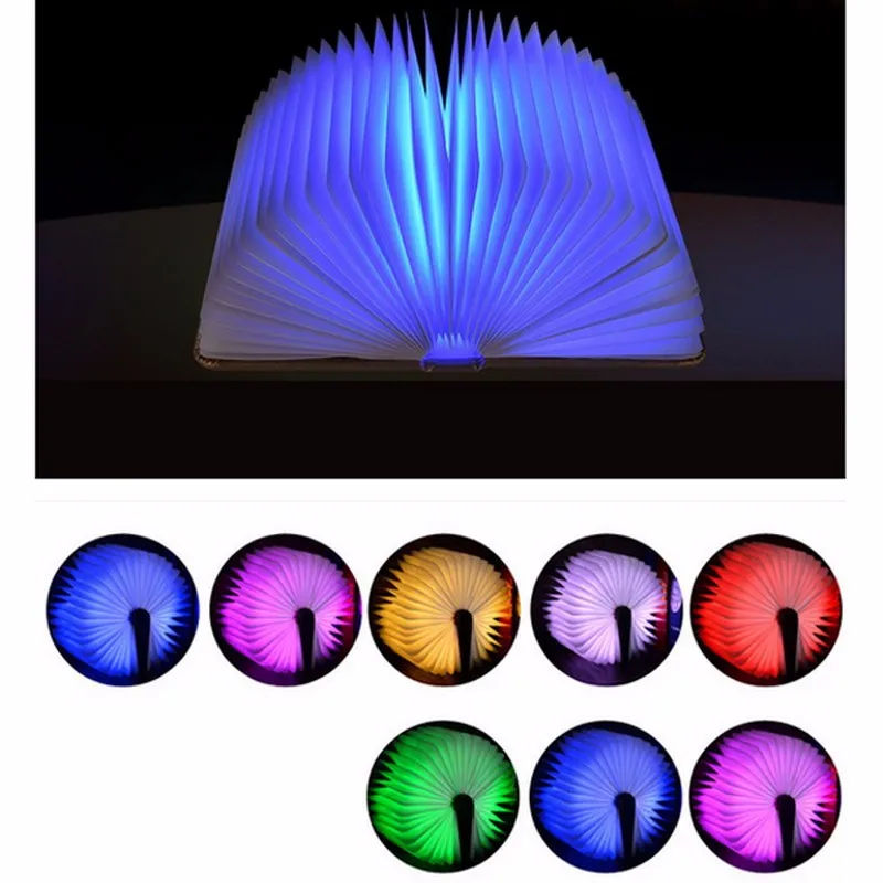 Новые горячие lumio-Стиль светодиодные лампы складывать книги 4 цвета свет инновационные подарок p20