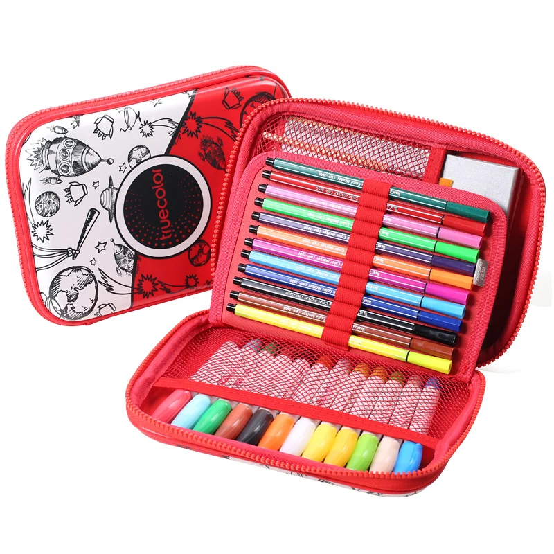

True color pen drawing set children watercolor pen safe non-toxic water color pencil environmental TZ2889