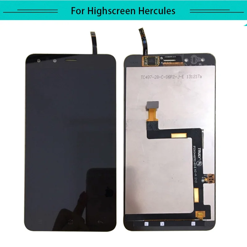 

1pcs For highscreen Hercules Full LCD Display Assembly Complete with touch Screen Replacement Free Shipping