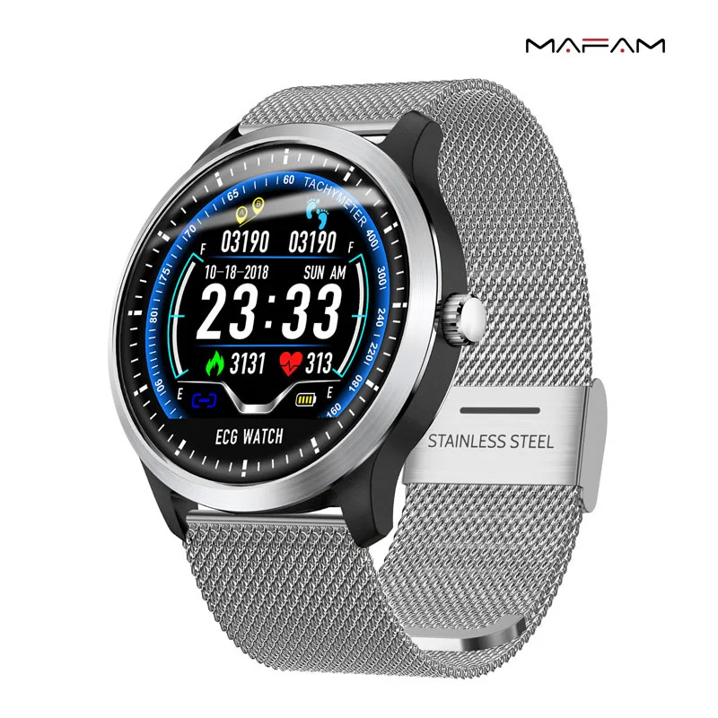 N58 электрокардиограмма Смарт браслет часы для мужчин Android ECG + Ppg ecg hrv отчет