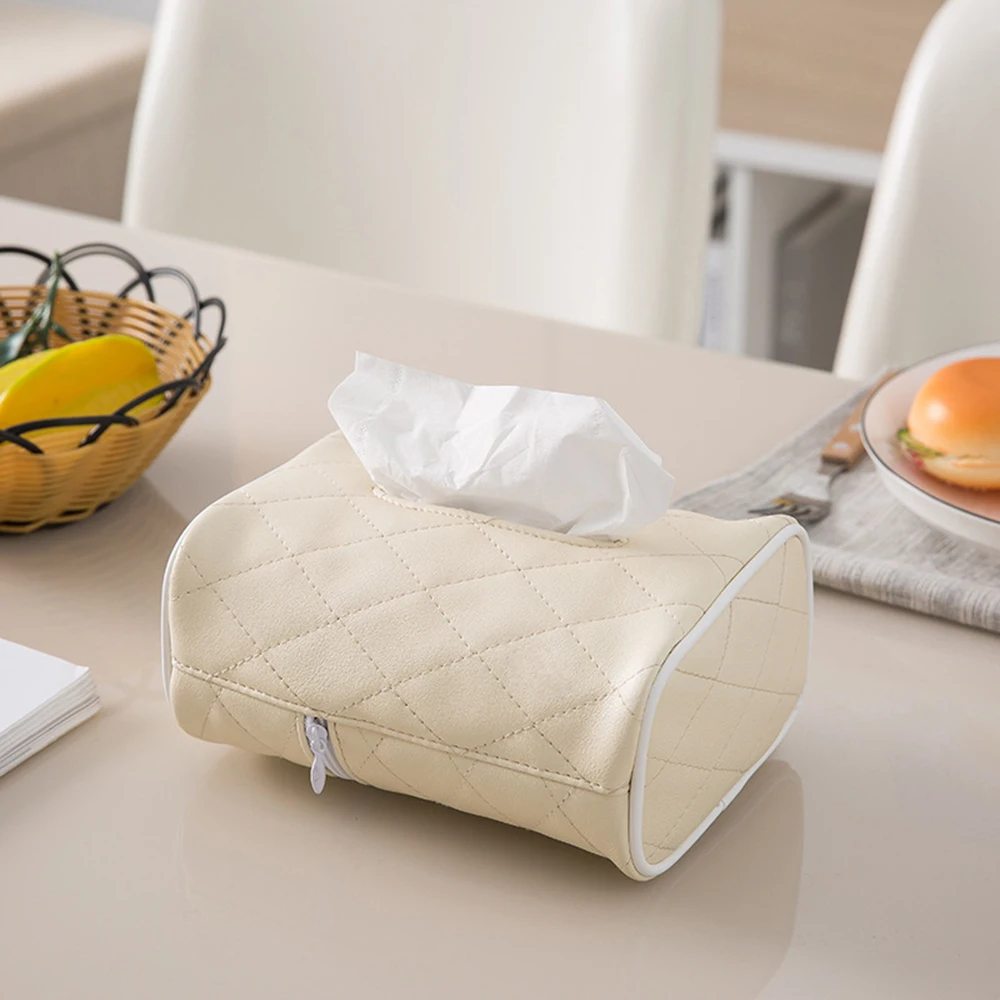 

Bathroom Car Room PU Leather Tissue Box Napkin Holder Auto Paper Cover Case Organizer Towel Holder Boxes Car accessories