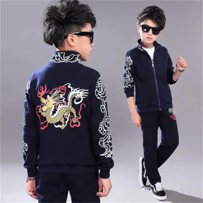 

Big children's clothing boy spring 2018 new children's spring and autumn suit fashion tide clothes boy spring three-piece