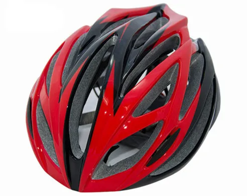 250 г ультралегкий велосипедный шлем спортивный велосипедный шлем межлитой горная дорога велосипедный шлем безопасный capacete ciclismo 56-63 см - Цвет: red