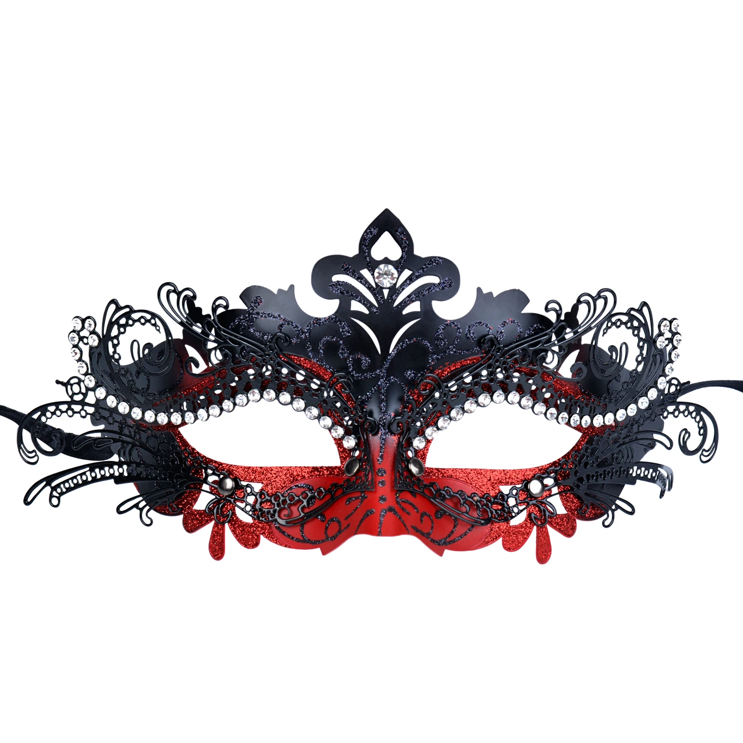 Новые Вечерние маска металл лазером Для женщин и Для мужчин маска Косплэй Имитация кристаллов выпускного бала принцесса венецианские