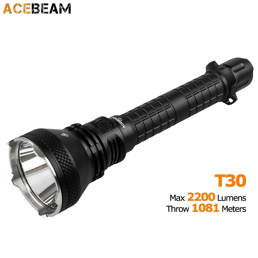 Acebeam T30 magnetic rechargeable Flashlight XHP35 max 2200 lumen beam