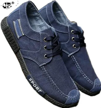 

New Men Denim canvas casual shoes mens moccasins male footwear retro alpargatas shoes zapatos hombre lona tufli tenis masculino