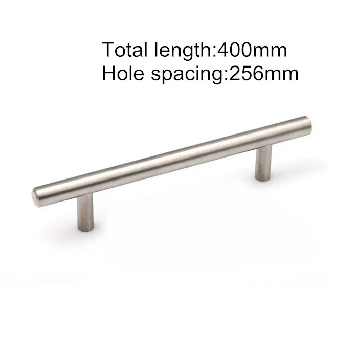 Solid Stainless Steel Cabinet Handle Durable Cupboard Pull Kitchen Handles Bars Furniture Pulls 256mm Hole Spacing durable quality dual layer solid stainless steel coffee filter dripper refillable holder handle