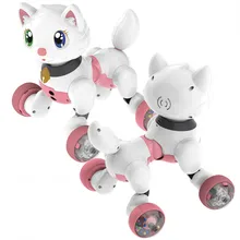 Голосовое управление электронная собака кошка робот Смарт звучащий интерактивный танец поет ходьба щенок действие с жестами зондирования игрушки