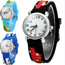 Водонепроницаемые 30 м Детские Силиконовые наручные часы автомобильный бренд кварцевые наручные часы для девочек мальчиков модные повседневные