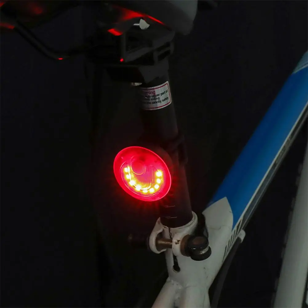 Велосипедный спорт Велоспорт 9LED безопасности Предупреждение Водонепроницаемый задние фары USB Перезаряжаемые безопасности Аварийные огни велосипедные фары