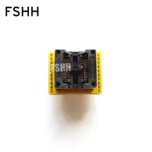 Of 25 wide-body SOP8 IC Test Socket / programmer adapter OTS-20 (8X2) 1.27-01 dual position SOP8 adapter SOP8 to DIP8 200mil 100pcs spc7011f spc7011f c6 te3 sop8