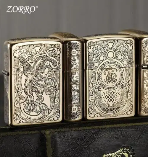 Высококачественная оригинальная керосиновая Зажигалка zorro Классическая