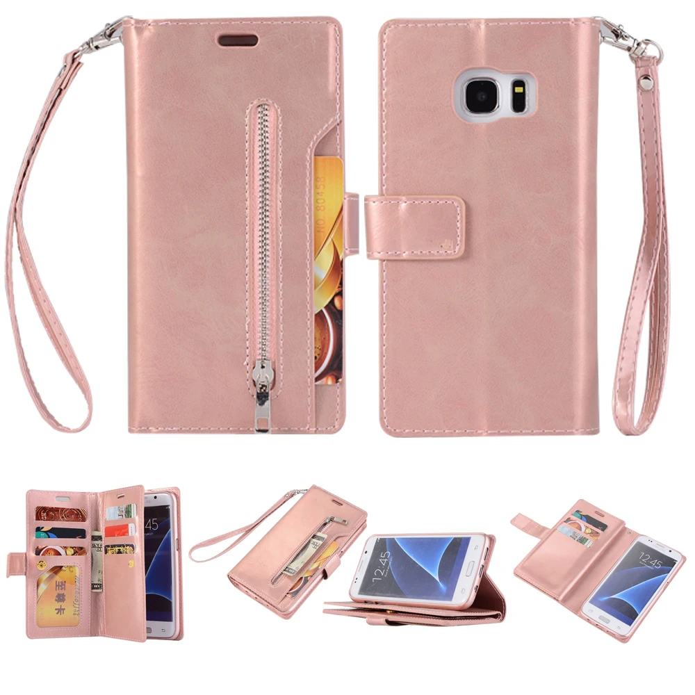 Чехол Кошелек Haissky для Samsung Note 8 S7 edge S8 Plus Женский кожаный чехол аксессуары|case for