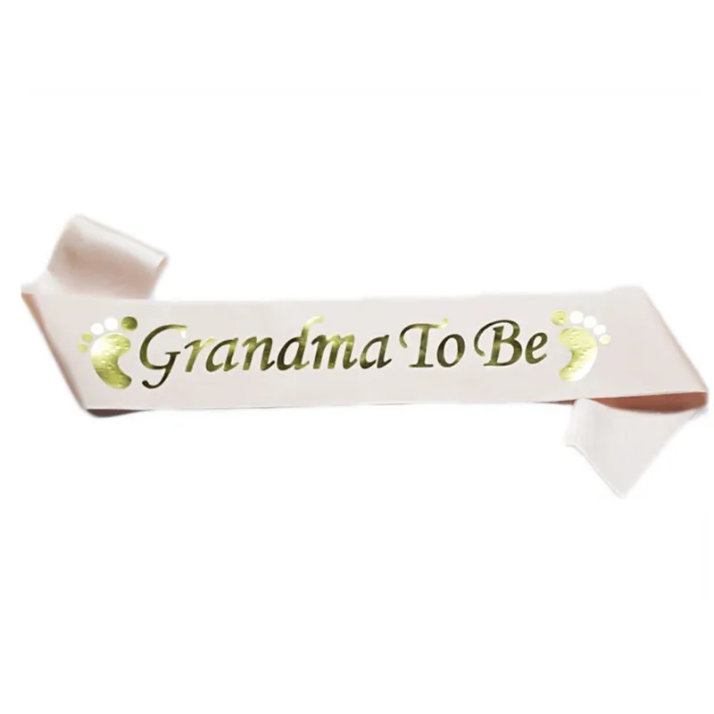 Mom To Be Satin Ribbon Sashes Baby Shower Mommy Shoulder Strap Sash Party Gift Mother Favors Event Supplies