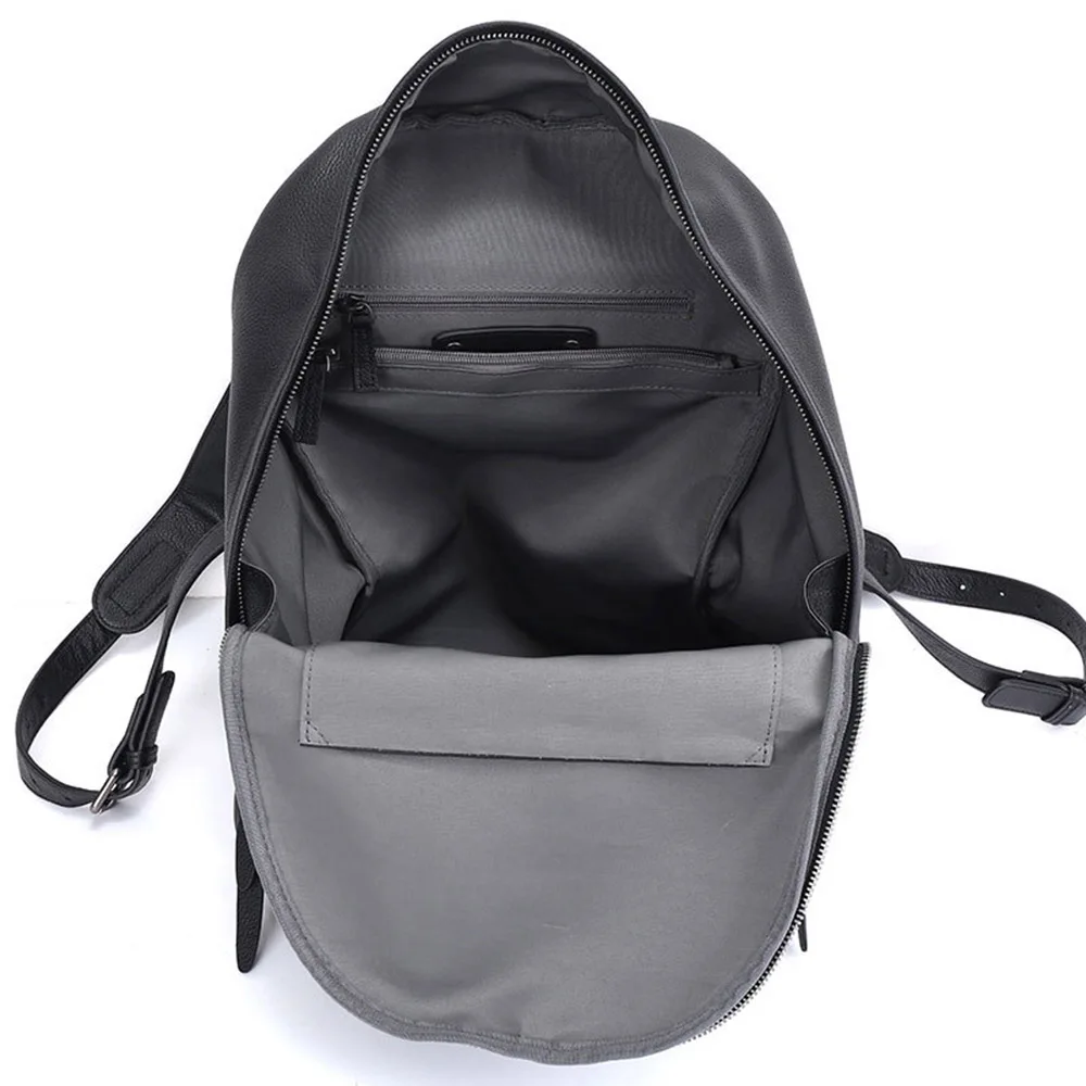 Zency, черный женский рюкзак, натуральная кожа, мужская и женская большая дорожная сумка, школьная сумка, Большой Вместительный ранец для ноутбука, унисекс
