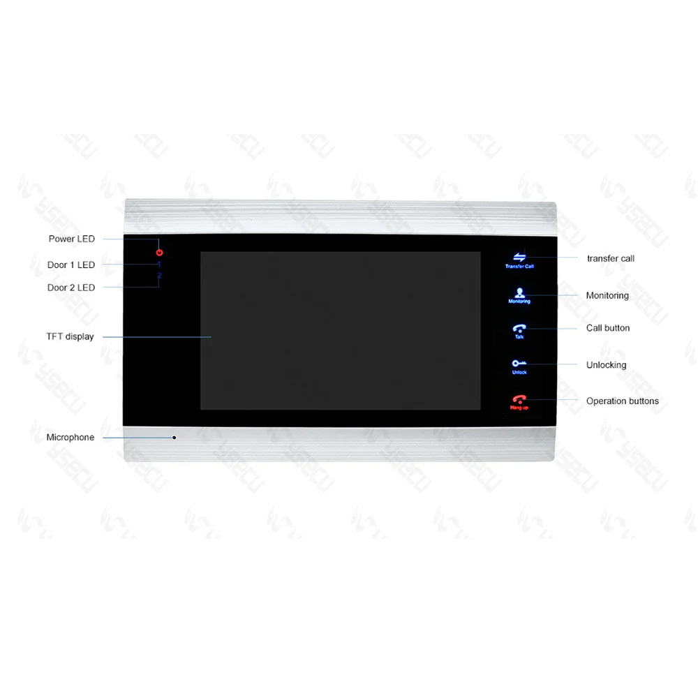  Homefong 7 inch 720P Video Intercom ip Video Door Phone Wifi House Intercom Wireless Unlock Smart M - 4000020044004