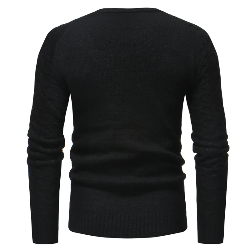 HuLooXuJi Новый осень-зима модные Для мужчин свитера теплый толстый Slim Fit пуловер Хлопковый вязаный свитер нам Размеры: M-3XL