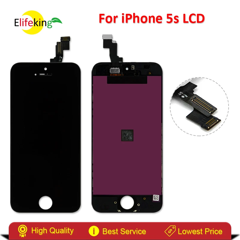 imágenes para 5S Elifeking LCD de Alta Calidad Para el iphone LCD de Pantalla con Pantalla Táctil Digitalizador Asamblea Color Negro con el Envío Rápido imágenes para 5S Elifeking LCD de Alta Calidad Para el iphone LCD de Pantalla con Pantalla Táctil Digitalizador Asamblea Color Negro con el Envío Rápido