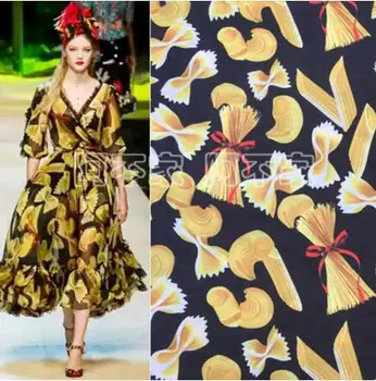 

Polyerter stain imtate silk Hollow powder dress black yellow shirting DIY Light Soft Summer Fabric Sewing