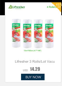 Lifresher вакуумный упаковщик Еда Saver Мешок 15*20 см 15*25 см 50 шт 100 шт вакуумной упаковка продуктов питания сумка для Кухня 15*500 см дропшиппинг