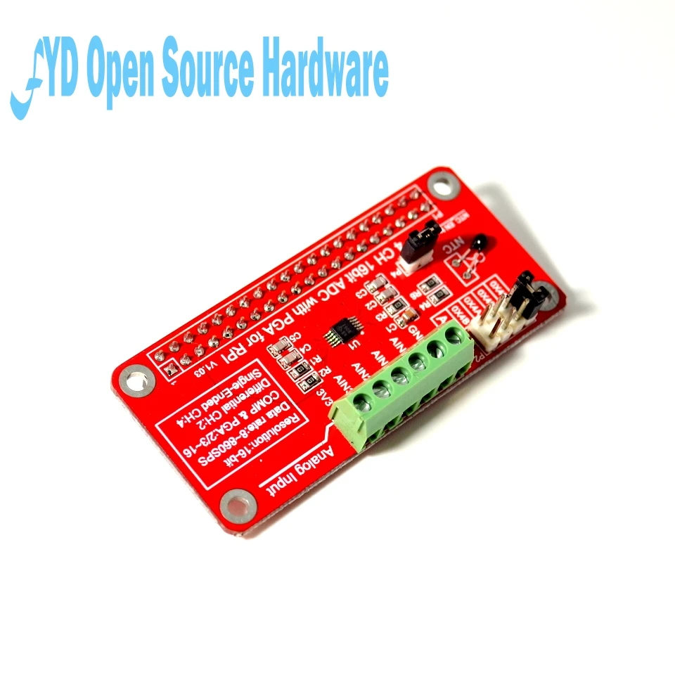 1 шт. 3,3 В ADS1115 ADC модуль для Raspberry Pi 3/2/B+/iec RPI ADS1115 ADC аналого-цифровой преобразователь