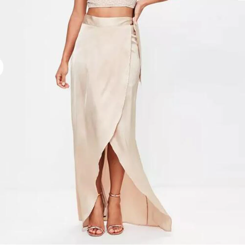 black silk skirt knee length