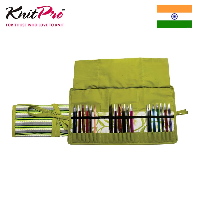 Knitpro зеленые спицы сумка для хранения пяти типов (без игл в сумке)|knitting needles|knitting needles knitproknitpro knitting needles | АлиЭкспресс