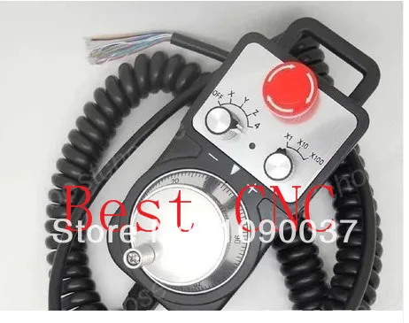 

Free Shipping Mach3 4 Axis with Emergency Stop MPG Pendant Handwheel