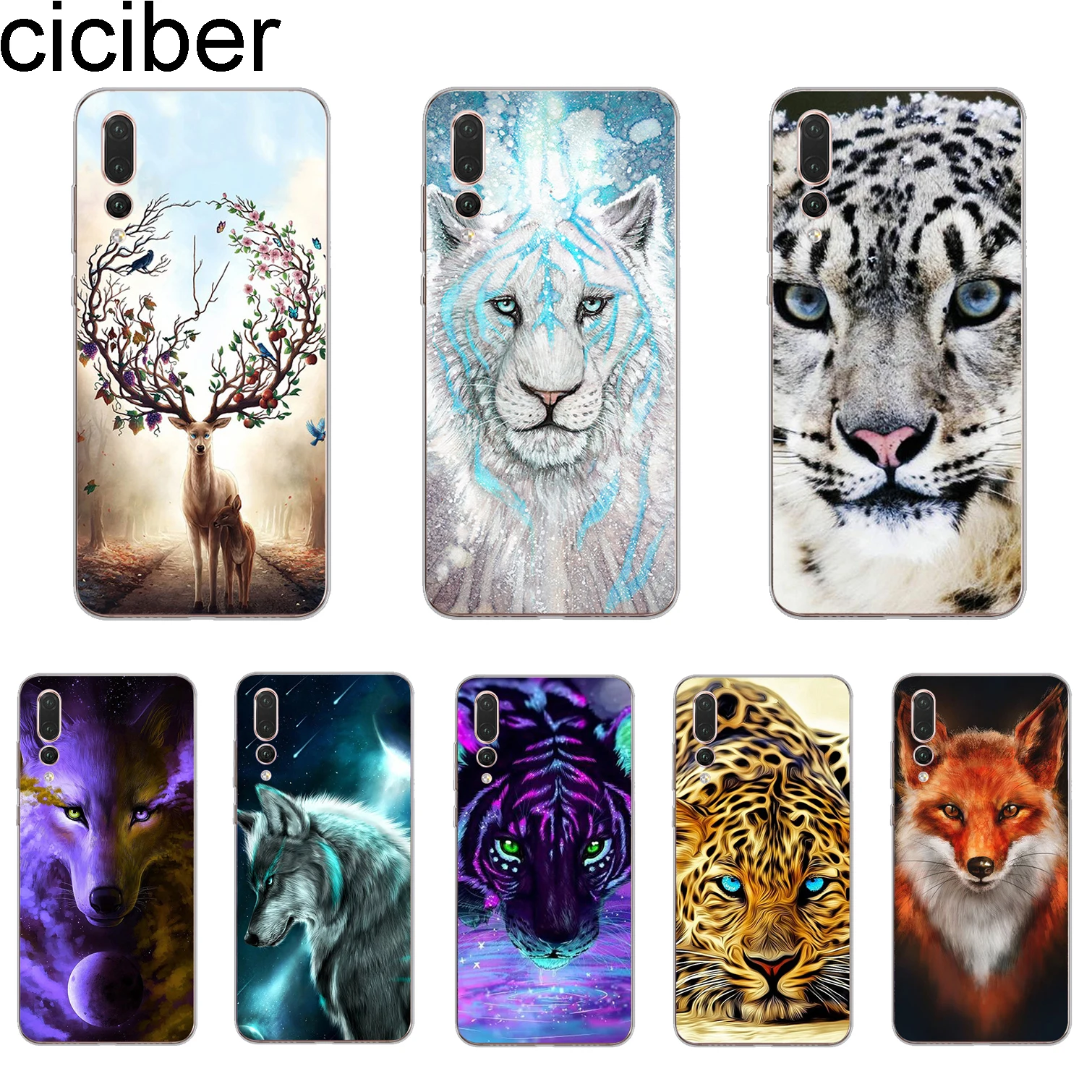 Ciciber чехол для Huawei P30 P20 P10 P9 P8 Lite Pro Plus 2017 P smart 2019 чехлы телефонов мягкий ТПУ милый с