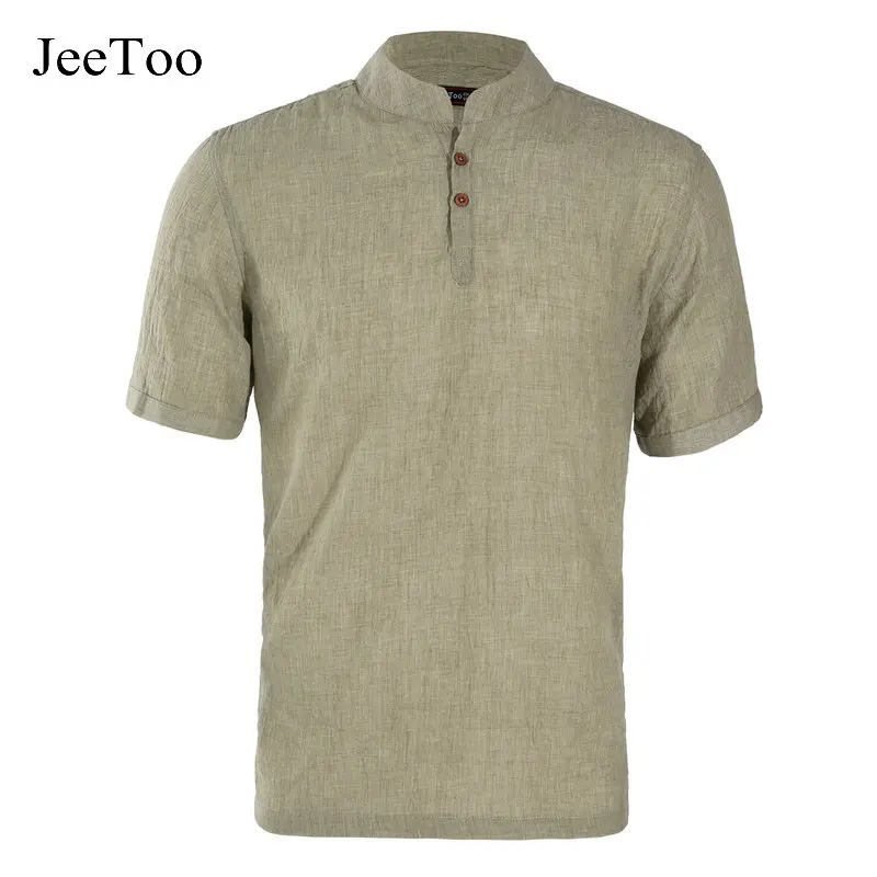 Summer Men Polo Shirts Fashion Casual Brand Mandarin Collar Polos