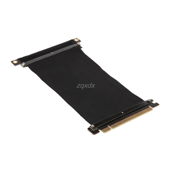 

PCI Express PCI-e 16x Flexible Cable Card Extension Port Adapter High Speed Riser Card - Right Angled Whosale&Dropship
