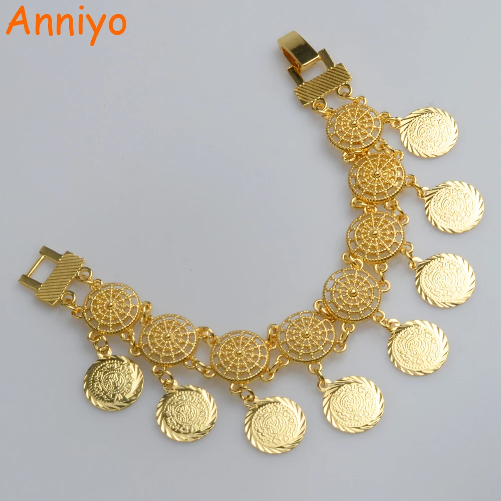 Anniyo оптовая продажа новых искусственных женщин Арабская цепочка монеты Ближнего