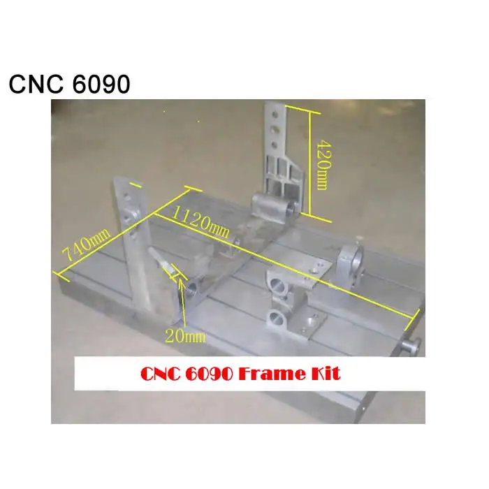 Factory use DIY cnc router kits cnc machine frame CNC rack 6090 aluminum Lathe bed with ball screw guide rail linear bearing