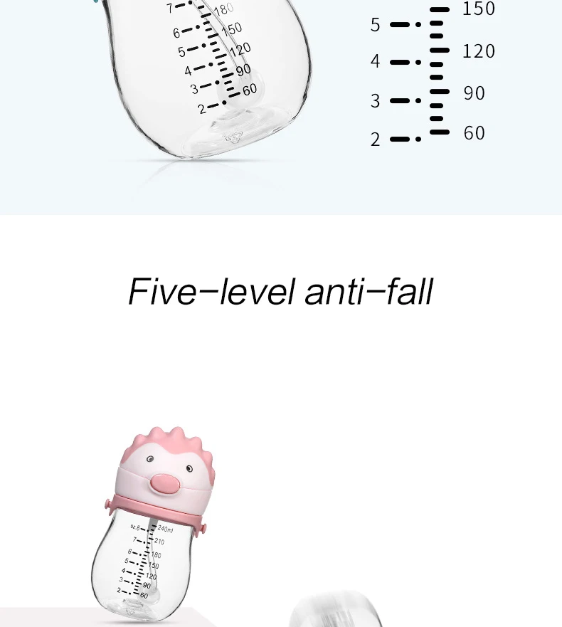 AAG 240 мл детская бутылочка для кормления воды для новорожденных бутылочка для кормления молока Детские Бутылочки для питья поилки аксессуары для кормления младенцев