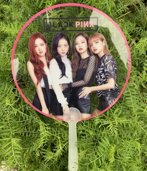 

Kpop BLACKPINK Same Translucent Fans PVC Clear Concert Same Fans 18X18 CM