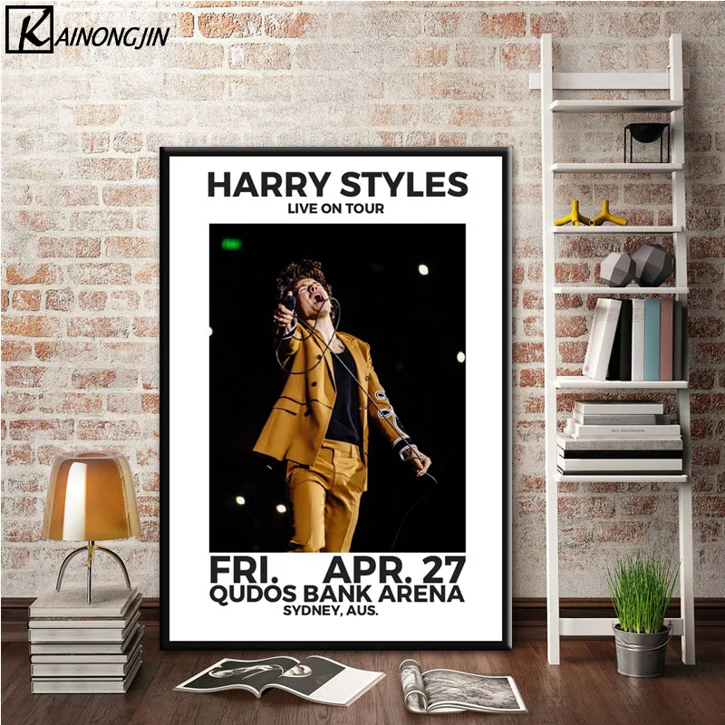 0013 Harry Styles World Tour Live Cover история художественный постер Картина Настенная картина домашний декор, плакаты и принты - Цвет: 0013
